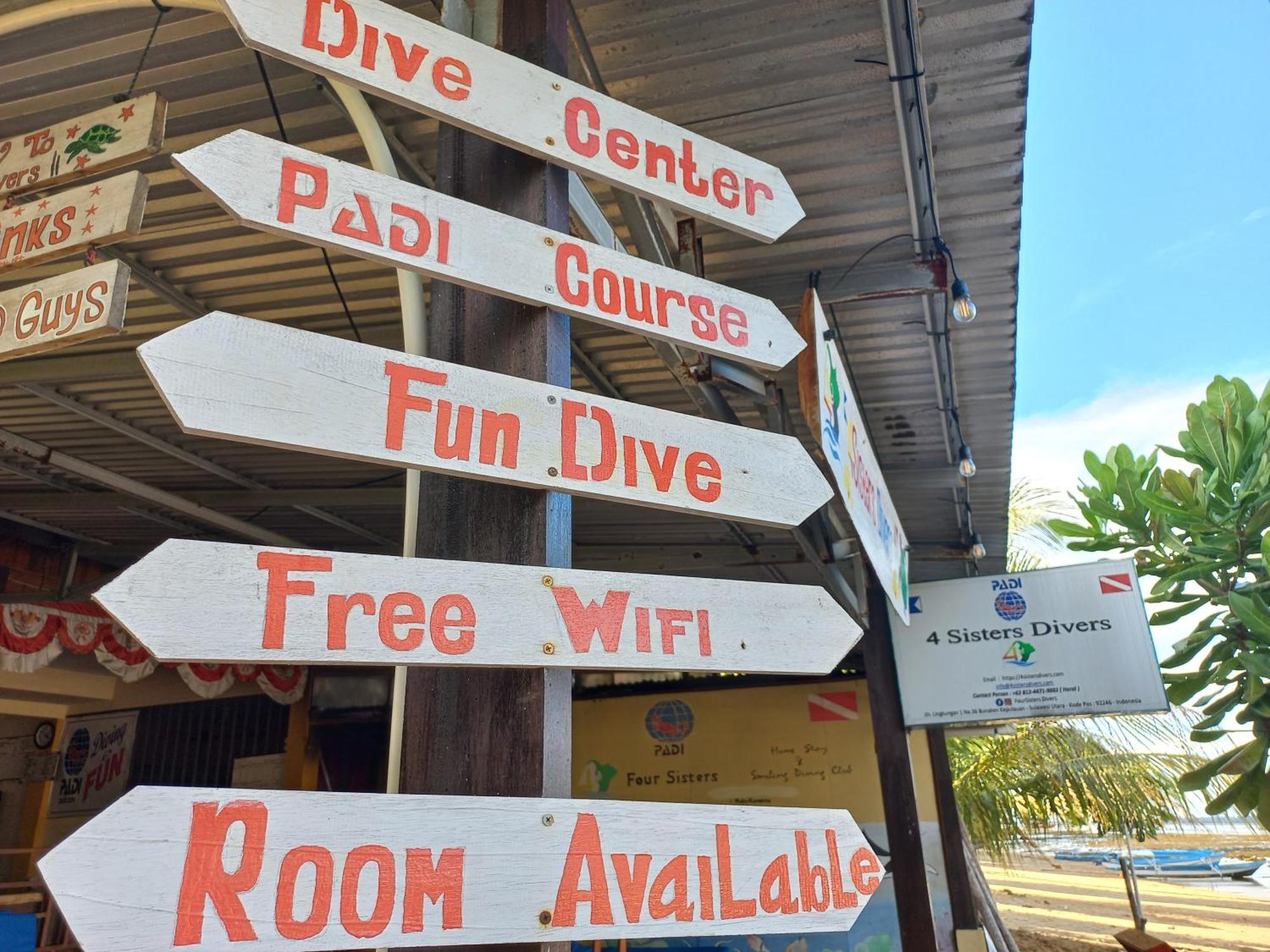 4 Sisters Divers Bunaken Eksteriør billede
